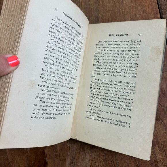 1902‎ Lavender & Old Lace By Myrtle Reed Edwardian Book WELL LOVED - Picture 9 of 15